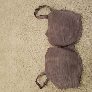 Heather purple balconette bra